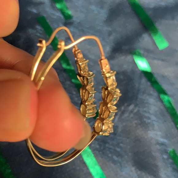 ❌SOLD❌Kay 14K Earrings Hoops 🌷 - Picture 5 of 13